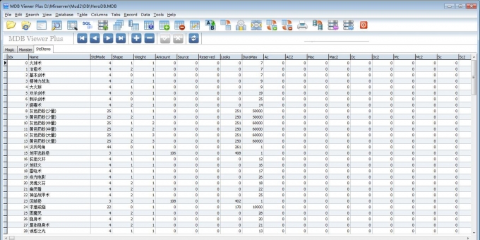 access���ݿ���Ʒ����DB.MDB�򿪲鿴����GOM����˽���汾 MDBPlus.exe